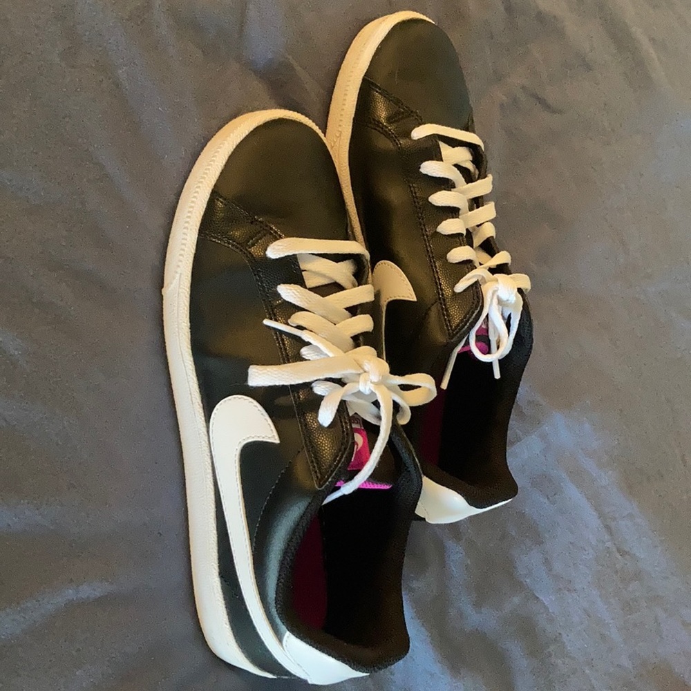 Black and white Nikes